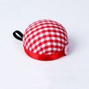 Plaid Grids Needle Sewing Pin Cushion Wrist Strap Tool Button Storage Holder_ES
