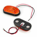 2 x Car Truck Trailer Piranha LED Side Marker Blinker Light Lamp Bulb Amber O7H5