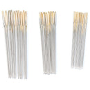 30pc/box Golden Embroidery Fabric Cross Stitch Cloth Needles Size 22# 24# 26 JR