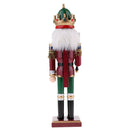 Exquisite Painted 30cm Classic Retro Wooden Nutcracker Soldier King Figures
