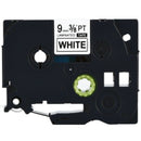 5Pcs Tze-221 9Mm Black on White Tze221 Tz221 Tze 221 Tz Tape for Brother P-