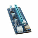 Ver009S Pci Express 6 Pin To Sata 1X 16X Usb 3.0 Extender Adapter Led Btc M