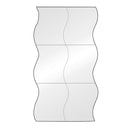 1Set Mirror Wall Stickers Home Decoration DIY Art Wave Mirror Wall Stickers New