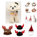 Christmas Pet Cat Dog Santa Hat Xmas Pet Puppy Dogs Headwear Costumes Photo Prop