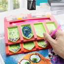 Art 4 Grids Diamond Painting Tray Holder Drill Pens Accessories Organizer Craft