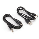 2pcs USB to DC5.5 * 2.1mm Power Cord USB to DC5.5 DC Cable Copper Charging L Ew