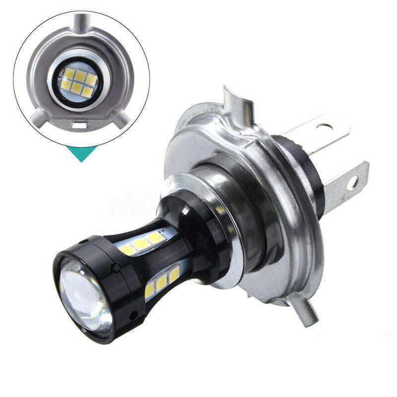 H4 Motorcycle 3030 LED Hi-Lo Beam Headlight Head Light Lamp Bulb 6500K 12-2
