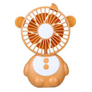 Monkey Shaped Desk Fan Mini Usb Portable Handheld Fan With Night Light Oran L5B3