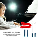 5pcs Piano Tuning Lever Tools Kit DIY Set Mute Sticks Block Temperament Strip