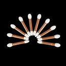10x/Lot Makeup Double-end Eye Shadow Eyeliner Brush Sponge Applicator Tool_B Bj