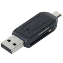 USB 2.0 + USB mini OTG SD Card Reader Cell Phone Tablet PC T3C7