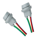 2 Pieces W5W T10 Parking Light Socket With Glass Base And LED Socket For Brake