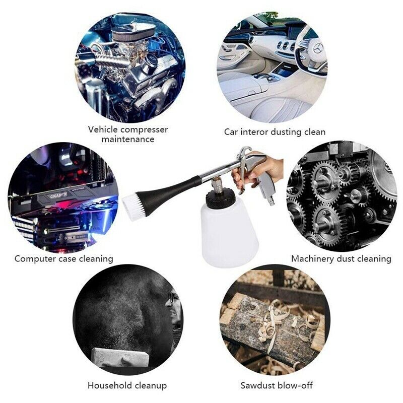 Car High Pressure Cleaning Tool Car Interior Care Tool Washing-Gun Air Puls H4V4