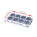 40Pcs 46mm Transparent Plastic Coin Holder Collecting Storage Box Newest Useful