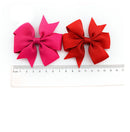 40 Pcs Satin Ribbon Bow Hair Clips Kids Girls Bow Hair Accessories FT