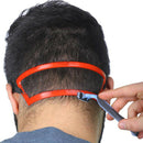 2Pcs Neck Hair Line Guide Neckline Haircut Shave Shaping Template Beard Trimmi3C