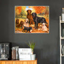 Full Drill Embroidery Dog Cross Stitch Diamond Painting Mosaic Sets (A225) A