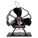 3-Blade Stove Fan Ultra Quiet Fireplace Wood Burning Eco Friendly Fan Wood/