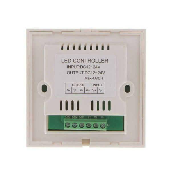 Press wall-mounted LED RGB strip controller to control 12V-24V switch dimme B6M2