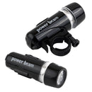 2x Bike Light Head + Rear Safety Alarm Set Bicycle Cycle White Beam 5 LED LamLJ