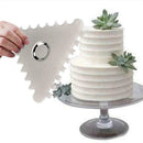 Triangle Sawtooth Cake Smoother Scraper Spatula Fondant Decorating Cut Fast R2J7