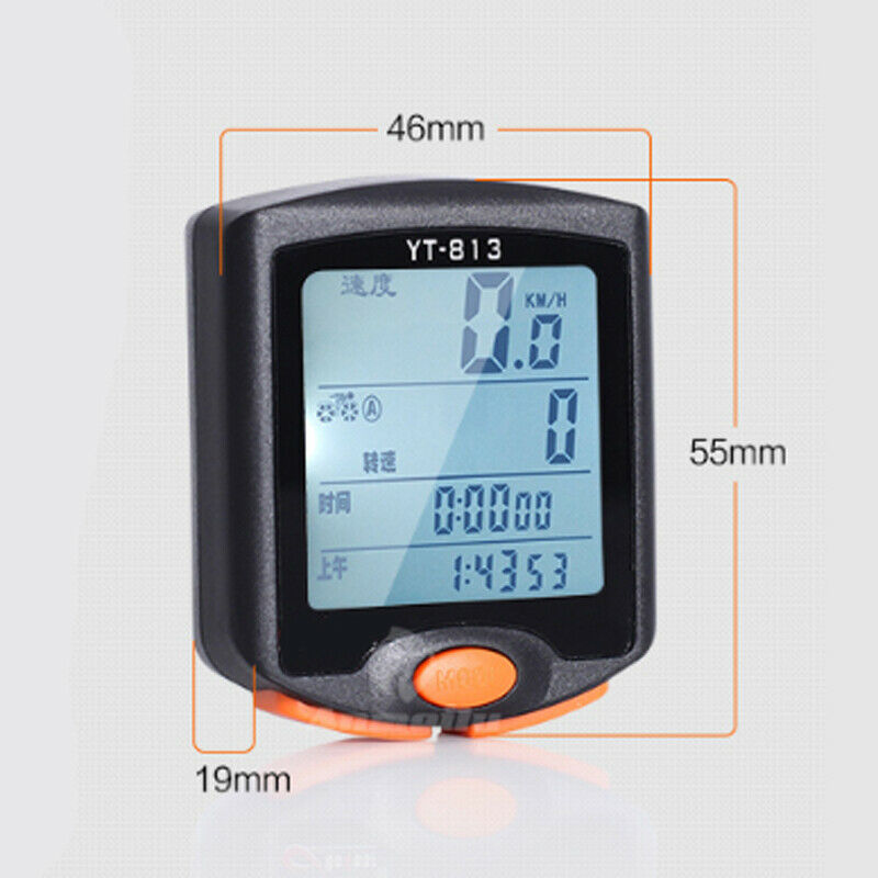 Waterproof Wireless Bicycle Bike Computer Cycle Odometer Speedometer LCD New