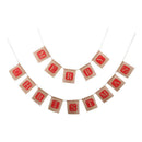 DIY Flag Banner Linen Pennant Ornament Garland Alphabet Xmas Wedding Party Decor
