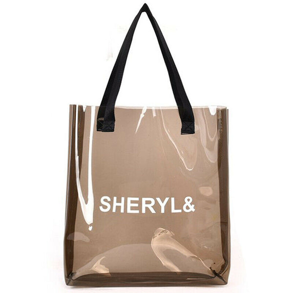 Transparent Women'S Handbag Fashion Bag Transparent Plastic Jelly Bag Beach I2R5