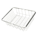 Stainless Steel Sink Dish Drainer, Vegetable Fruit Storage Basket, with
