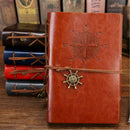 Stationery Retro Pirate Ship Notebook Travel Diary Loose-leaf Notepad PU Leather