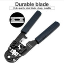 1X(Cable Crimper,8P8C Rj45 Ethernet Connector Crimp Computer Hand Tools Mul