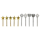 10X Plated Toys Girls Accessories Play House Toys Princess Wand for s FT