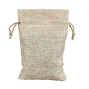 100pcs Burlap Packing Pouches Drawstring Bags 13x18cm Gift Bag Jute Packing