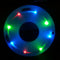 31 Inch Inflatable Swim Ring Swimming Pool Tube Float with LED Light for Adults