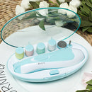 Baby Nail File Electric Nail Trimmer Manicure Set with Nail Clippers,LED Li