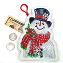 DIY Special Shaped Diamond Painting Wallet Snowman Coin Purse Keychain Gift