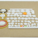 80Pcs Plastic DIY Robot Gear Set Single Double Layer Shaft Sleev Axle Crown R3P1