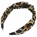 Leopard Twist K Pattern Headband Sweet Chiffon Print Hair Band Fashion H K2D5