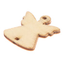 50PCs Christmas Decoration Wooden Hanging Christmas Pendant Drop Xmas DecorMO