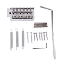 For Fd Strat 1 Set 6 Strings Chrome Guitar Tremolo Bridge With Bar New
