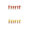 12x 1:50 Painted Small Peoples Miniatures Parking Building Layout Diorama