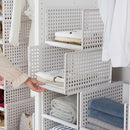 Detachable Clothes Organizer Wardrobe Partition Board Rack Drawer Clothes S X9N6