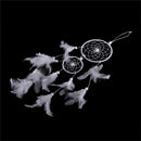 White Dream Catcher Circular With Feathers Wall Hanging Decoration Decor Cra JR