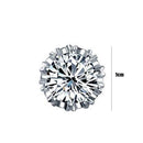 Fashion Zircon Earrings European Round Ear Studs for Women Jewelry Gift