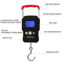 50kg Mini Weighting Electronic Scales Retractable Travel Luggage Scale