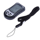 Handheld Compass Altimeter Barometer Thermometer Weather Forecast Time A