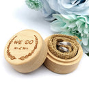 Wood Ring Box Wedding Engagement Wooden Ring Bearer Box Rustic Ring Box Hol BX