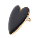 5X(Lovely Style Heart Shaped Stud Earrings For Women Fashion Jewelry Bohem S1G8)