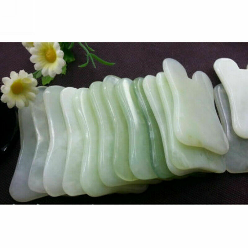 Natural Gua Sha Facial Body Massage Chinese Medicine Jade Board Scraping Tool