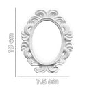White Boroque Style Photo Frame Picture Frame Tabletop Photography Props
